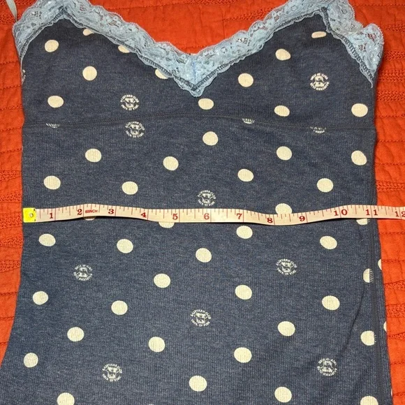 PINK VS Polka Dot Lace Trim Cami Top - Picture 5 of 5